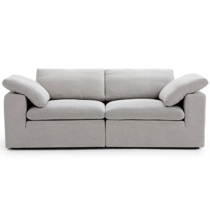 Tender Wabi Sabi Gray Sofa-Gray-90.6"