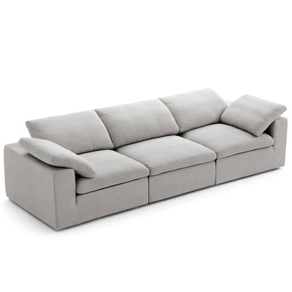 Tender Wabi Sabi Sand Sofa-Gray-128.0"