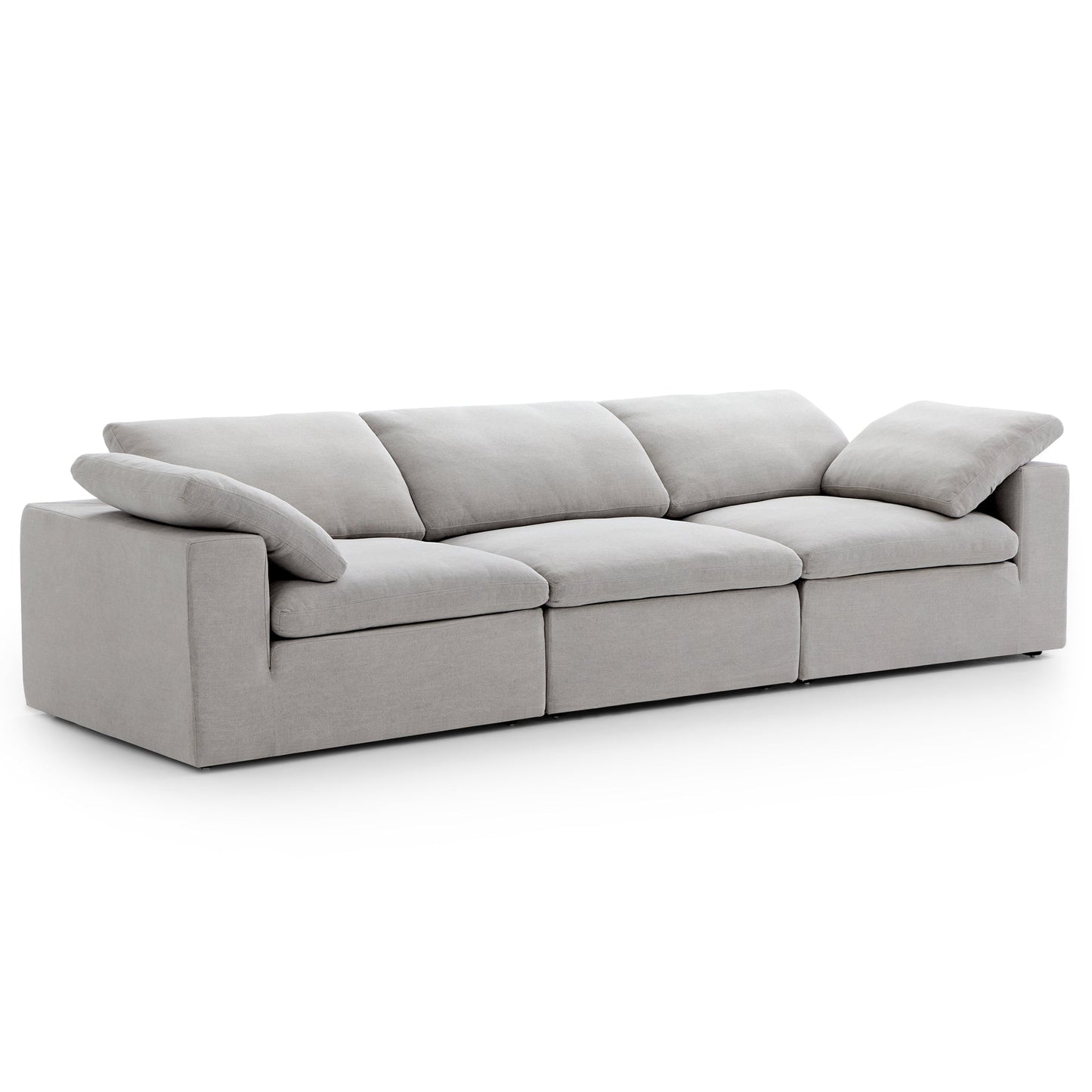 Tender Wabi Sabi Sofa-Gray-128.0"