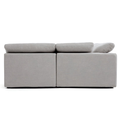 Tender Wabi Sabi Sand L Shaped Sectional-Gray