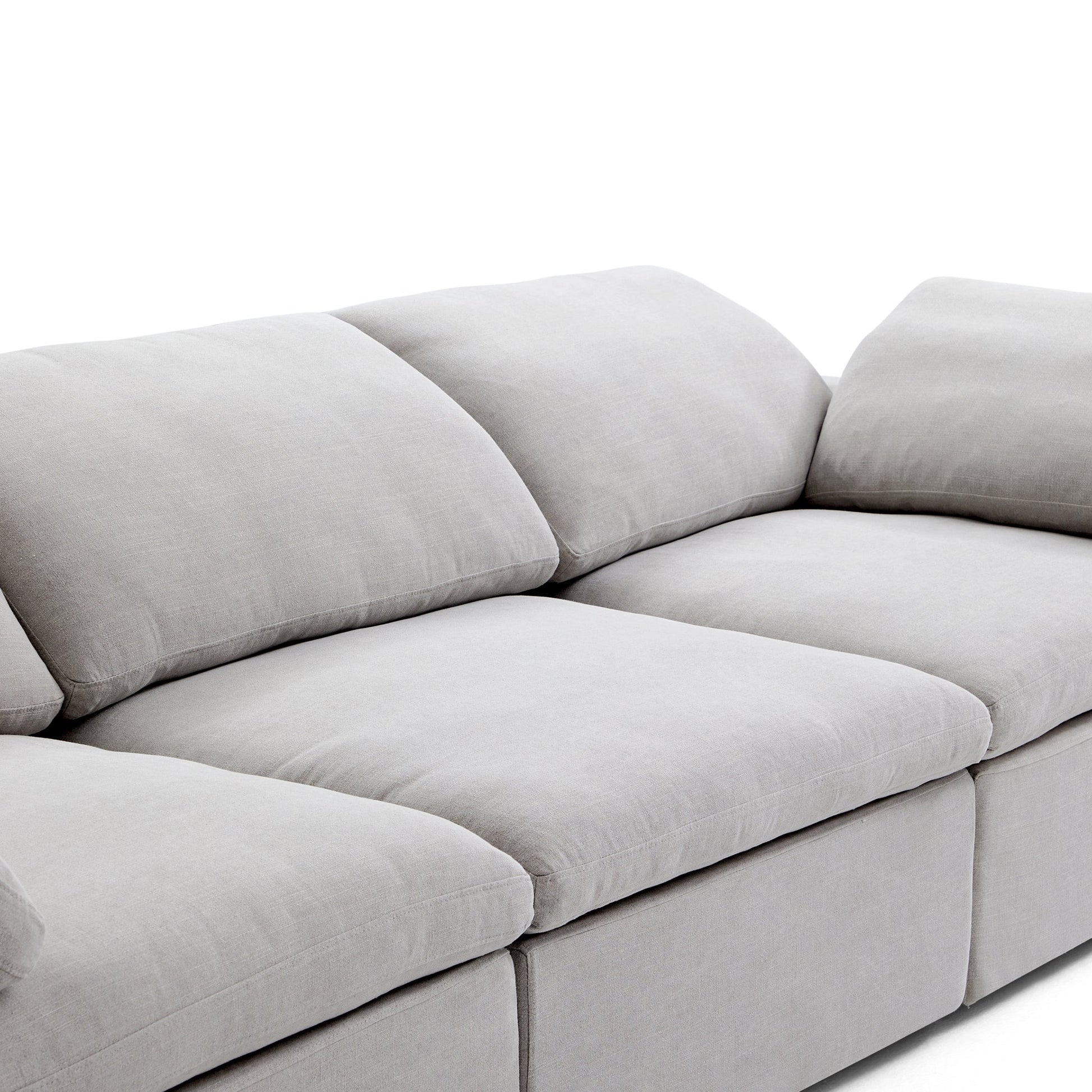 Tender Wabi Sabi Sand L Shaped Sectional-Gray