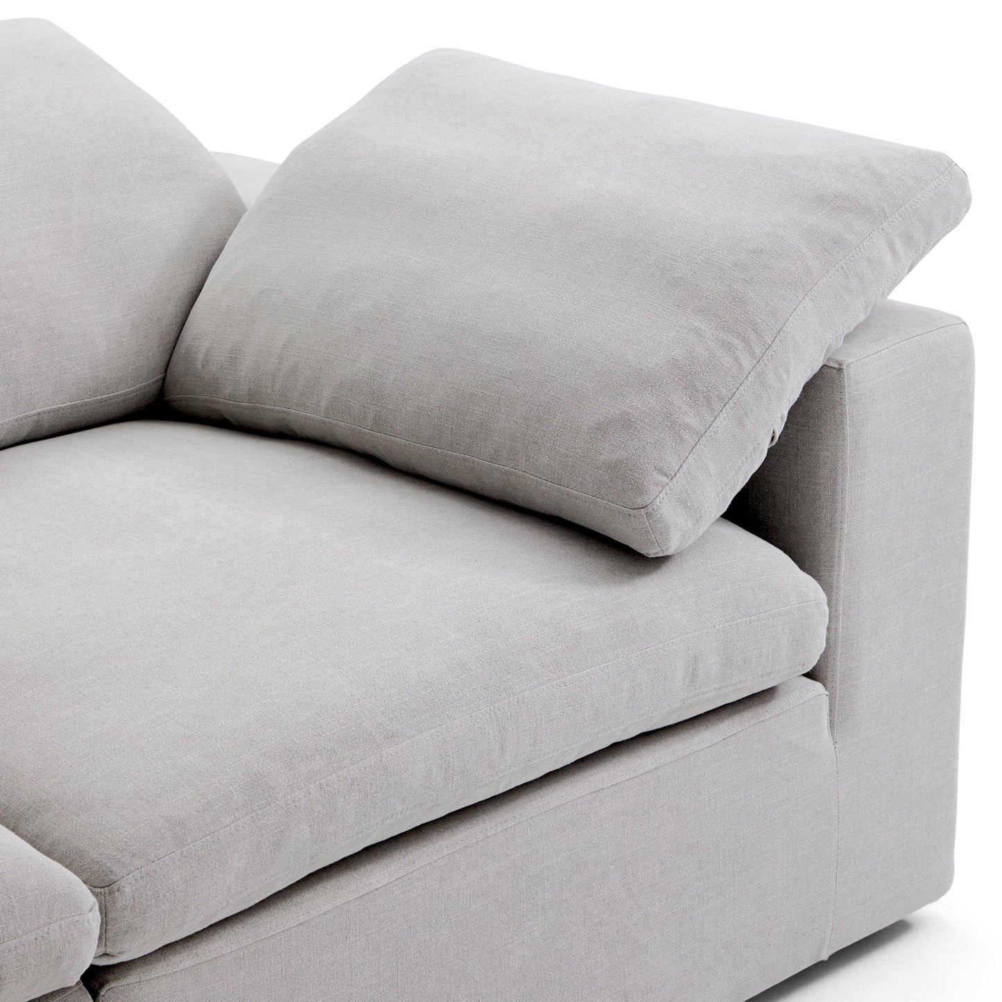Tender Wabi Sabi Light Gray Sofa-Gray