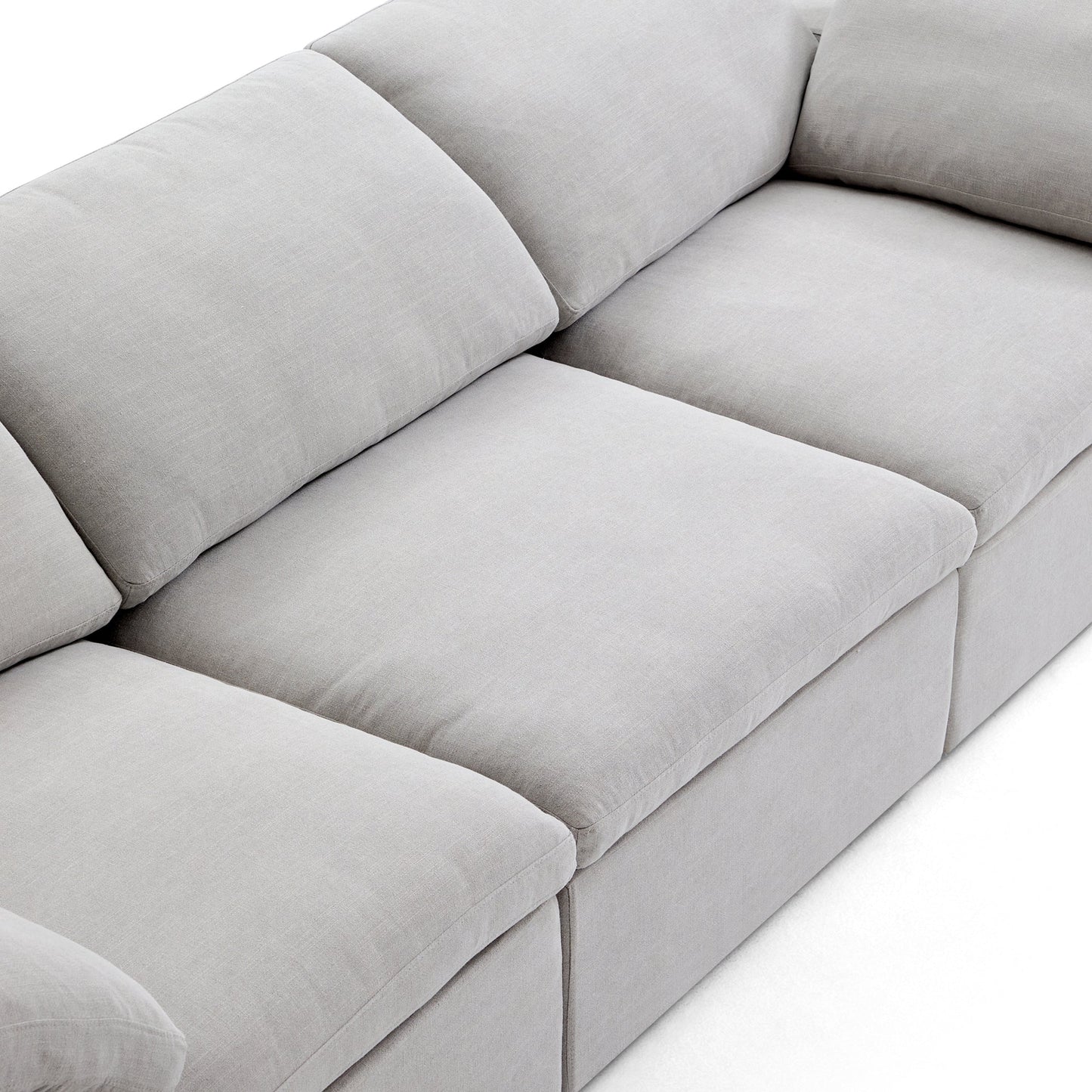 Tender Wabi Sabi Light Gray Sofa-Gray