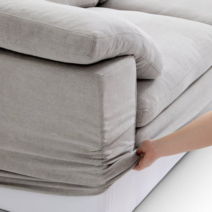 Tender Wabi Sabi Light Gray Sofa Bed-Gray