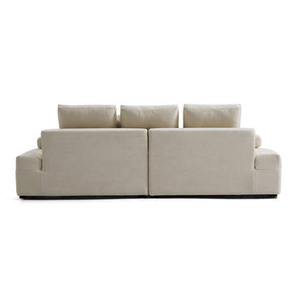 Composition Wabi Sabi Gray Sofa-Beige