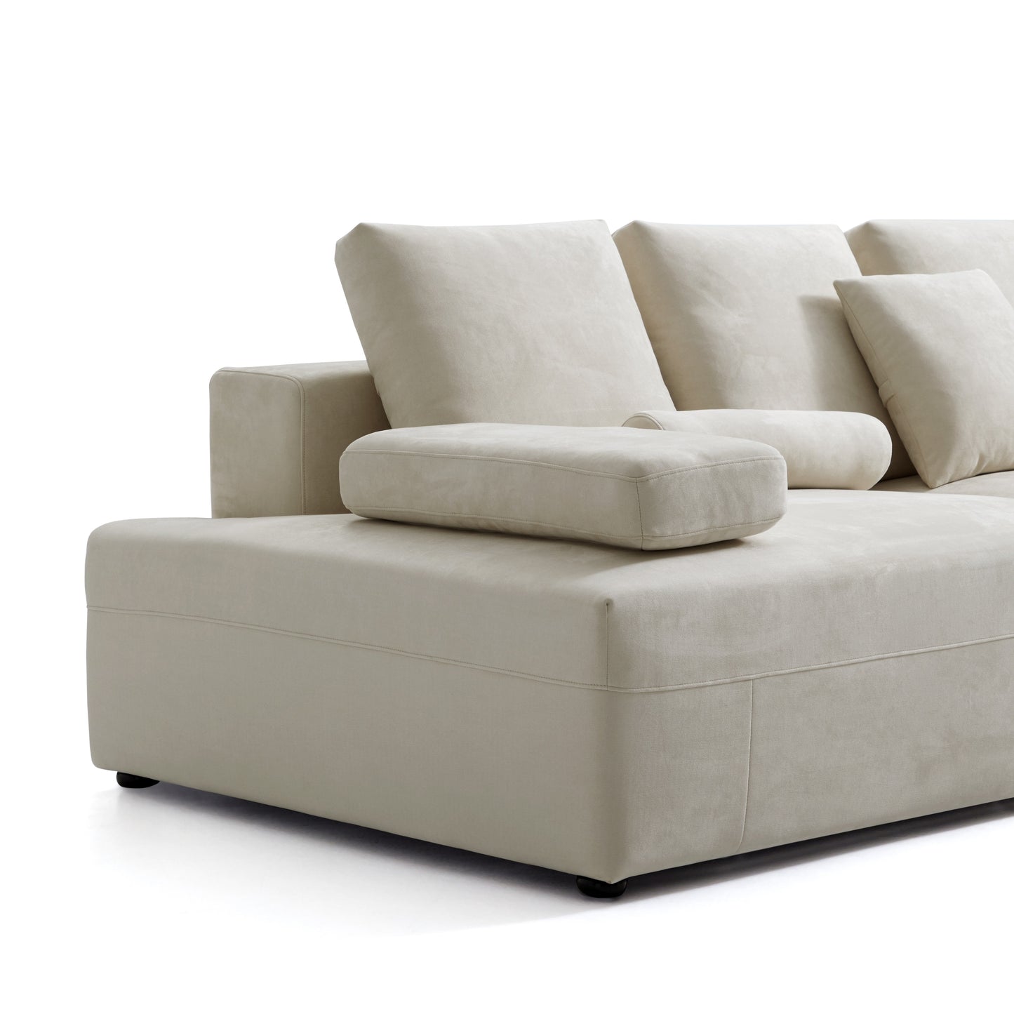 Composition Wabi Sabi Gray Sofa-Beige