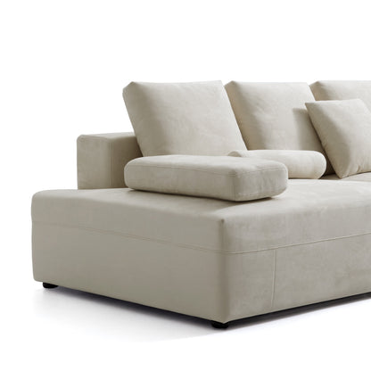Composition Wabi Sabi Gray Sofa-Beige