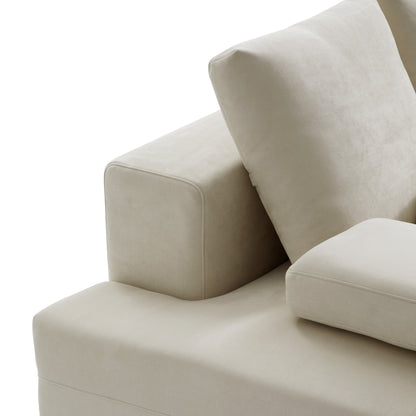 Composition Wabi Sabi Gray Sofa-Beige