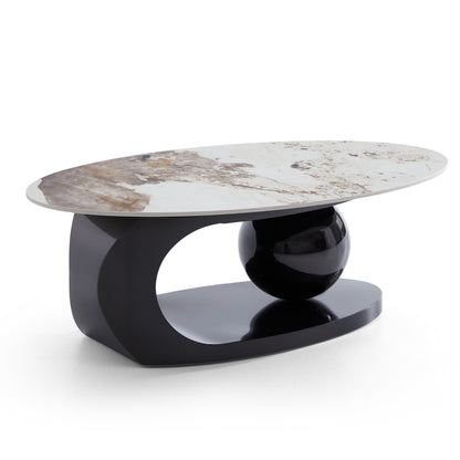 Orbital Glossy Slate Coffee Table