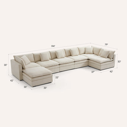Burger Modular U-Sectional