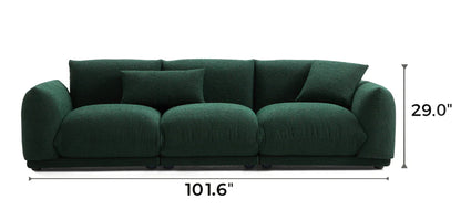 Verdant Lounge Green Boucle Sofa