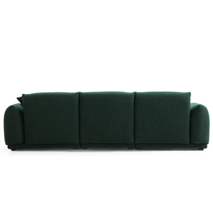 Verdant Lounge Green Boucle Sofa-Green