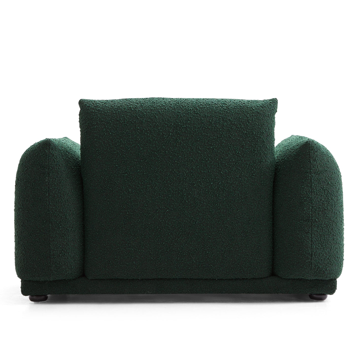 Verdant Lounge Green Boucle Armchair-Green