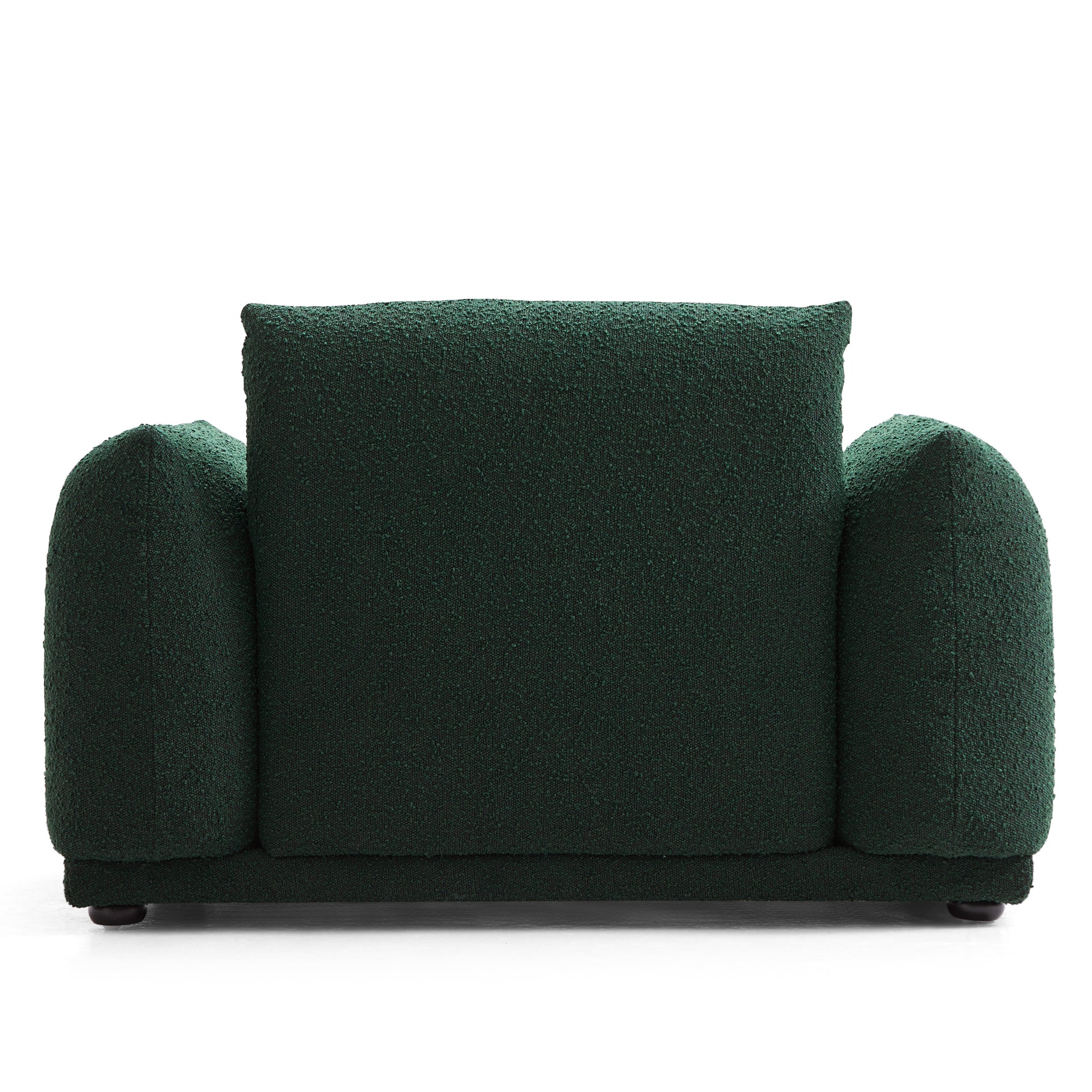 Verdant Lounge Green Boucle Armchair-Green