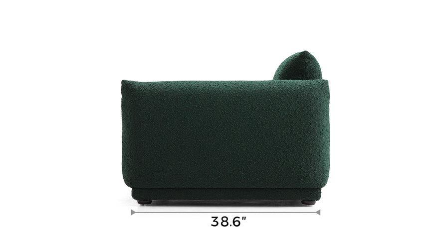 Verdant Lounge Green Boucle Sofa