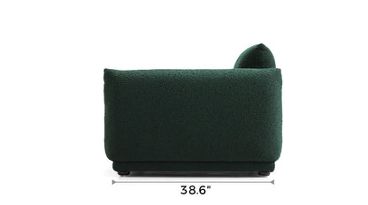 Verdant Lounge Green Boucle Sofa