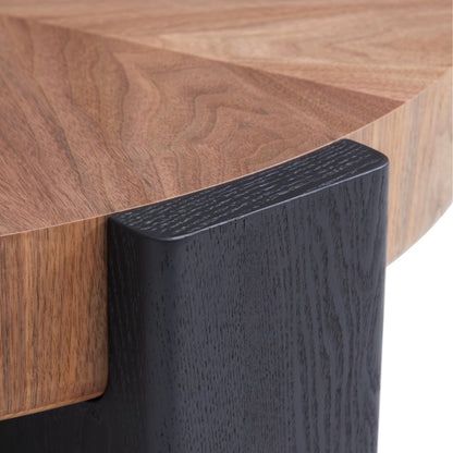Ombre Walnut Round Coffee Table