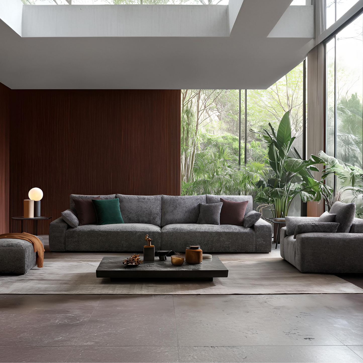 The Empress Gray Sofa Set