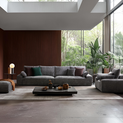 The Empress Gray Sofa Set