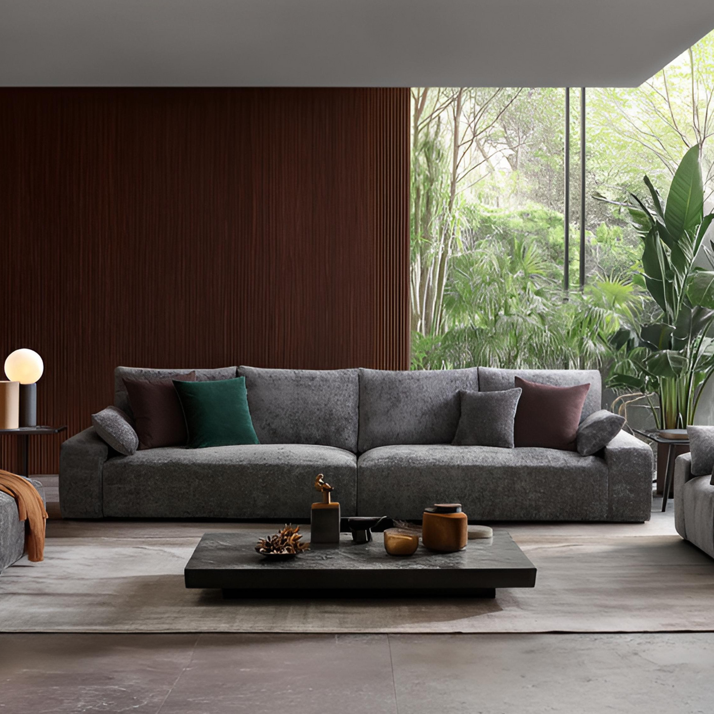 The Empress Beige Sofa-Gray