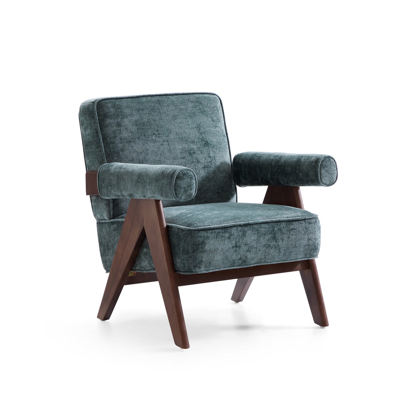 Wooster Green Chenille Velvet Accent Chair