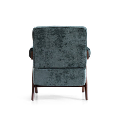 Wooster Green Chenille Velvet Accent Chair