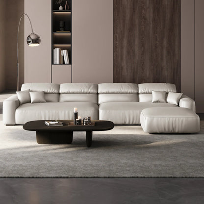 Chestnut Sofa and Ottoman