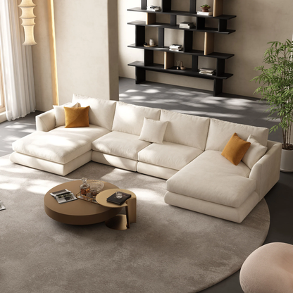 Feathers U-Sectional / Beige