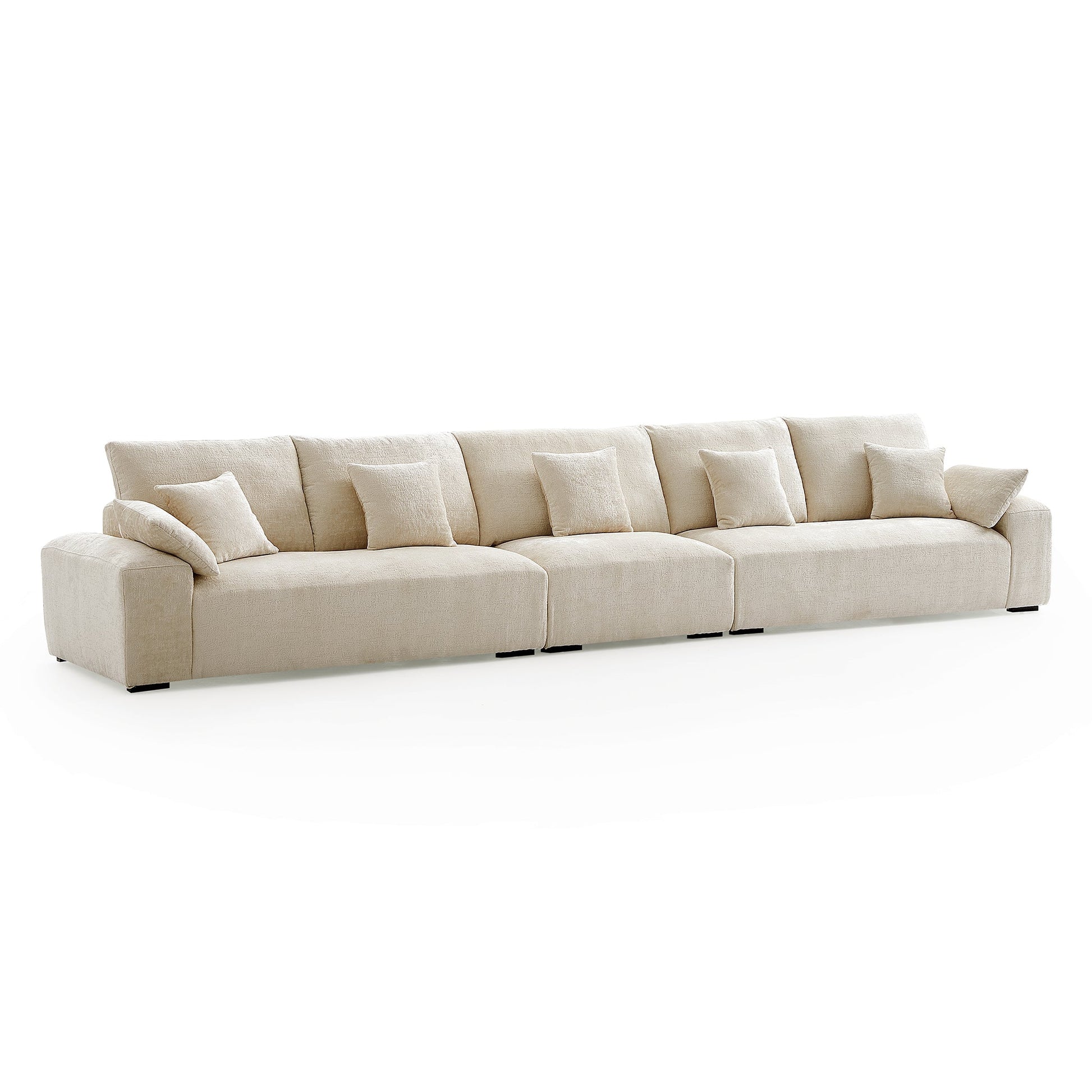 The Empress Gray Sofa-Beige-175.6″