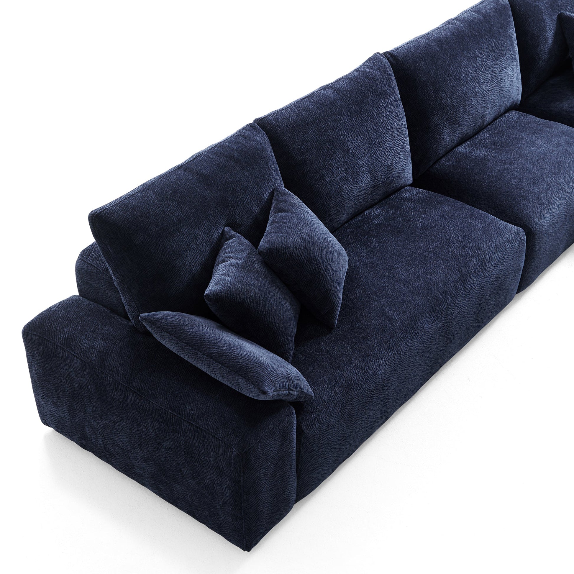 The Empress Navy Blue Sofa Set-Navy Blue