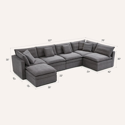 Burger Modular U-Sectional