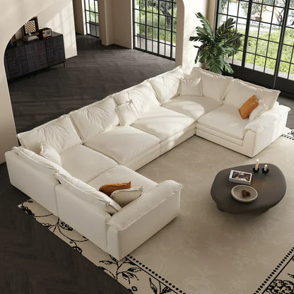Sandwich U-Shaped Sectional Set / Air Leather