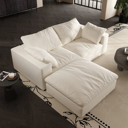 Lunna Modular Sofa and Ottomanwhite / 80 inch sofa & ottoman