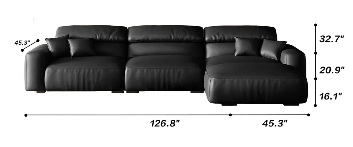 Chestnut Sofa and Ottoman