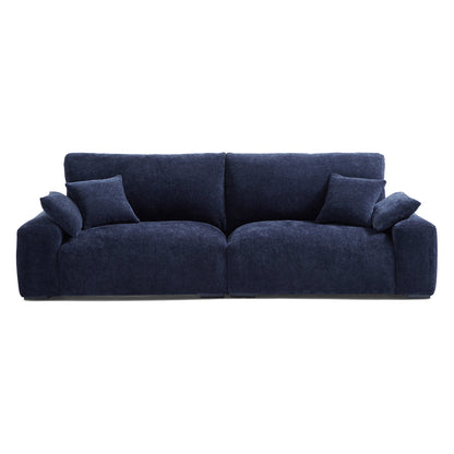 The Empress Navy Blue Sofa Set-Navy Blue-106.3"