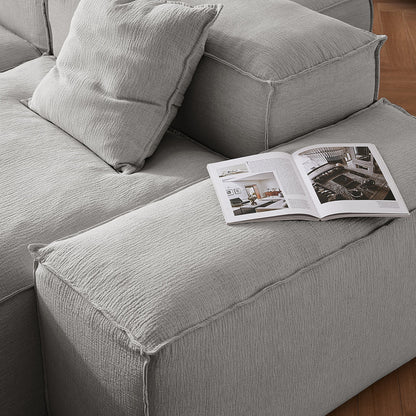 Freedom Modular Gray Double Sided Sectional Sofa-Gray
