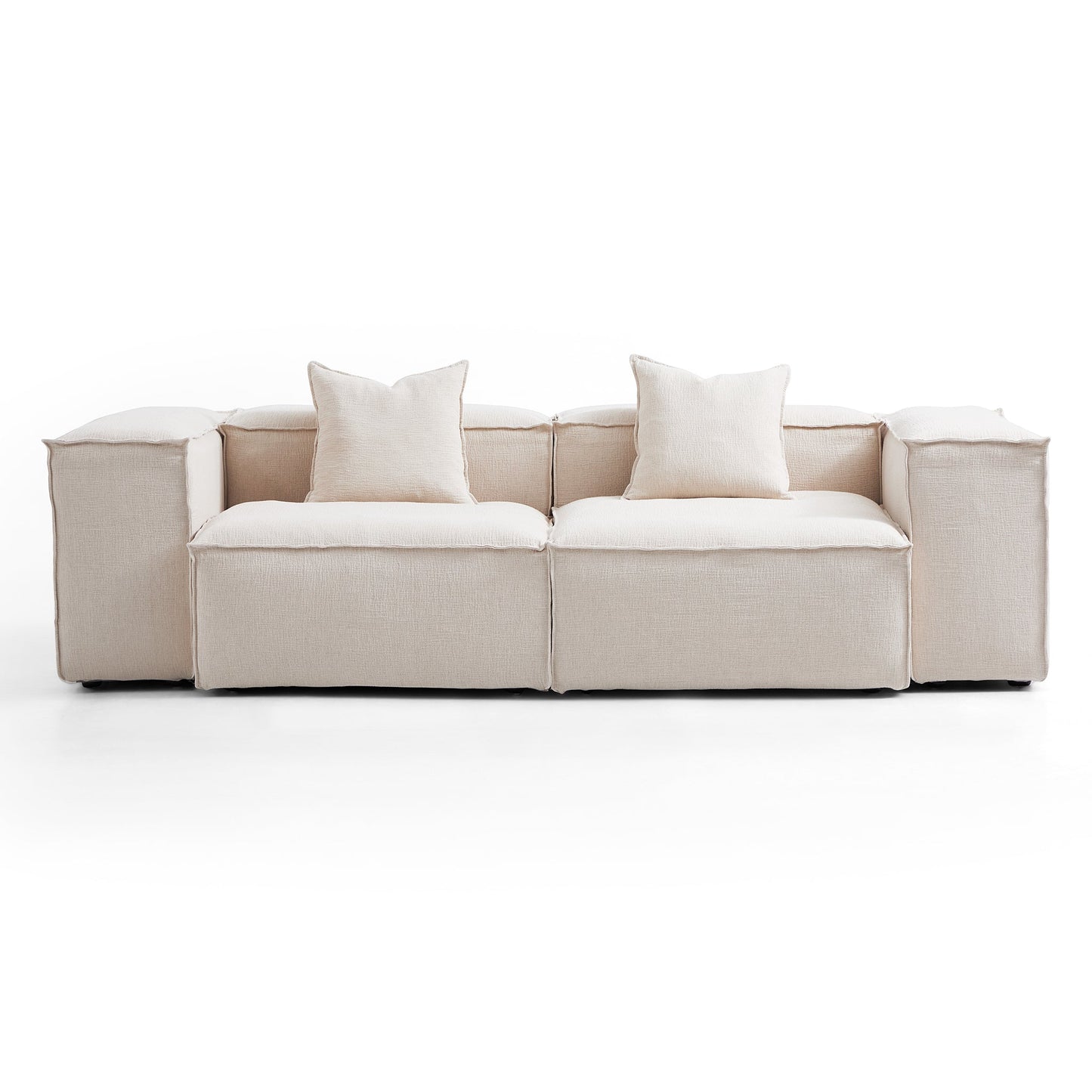 Freedom Modular Khaki Sofa-Khaki-High-106.3″