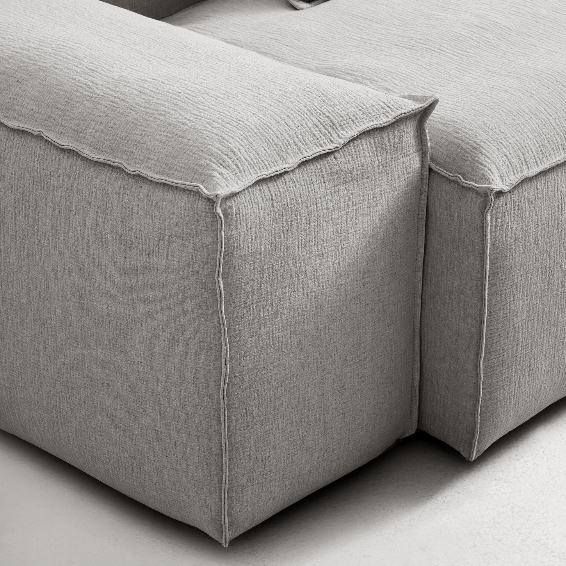 Freedom Modular Gray Sofa-Gray
