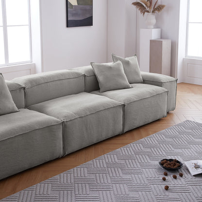 Freedom Modular Gray Sofa-Gray