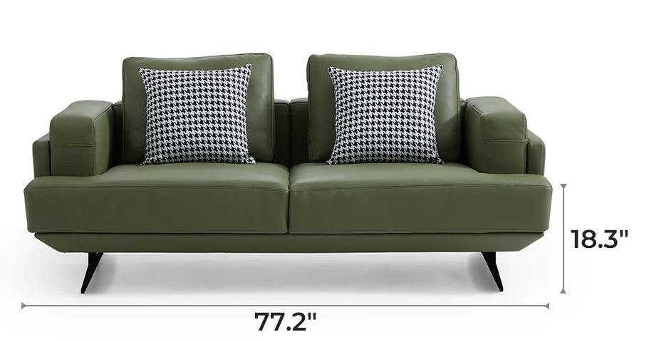 Olivia Top Grain Genuine Leather Sofa