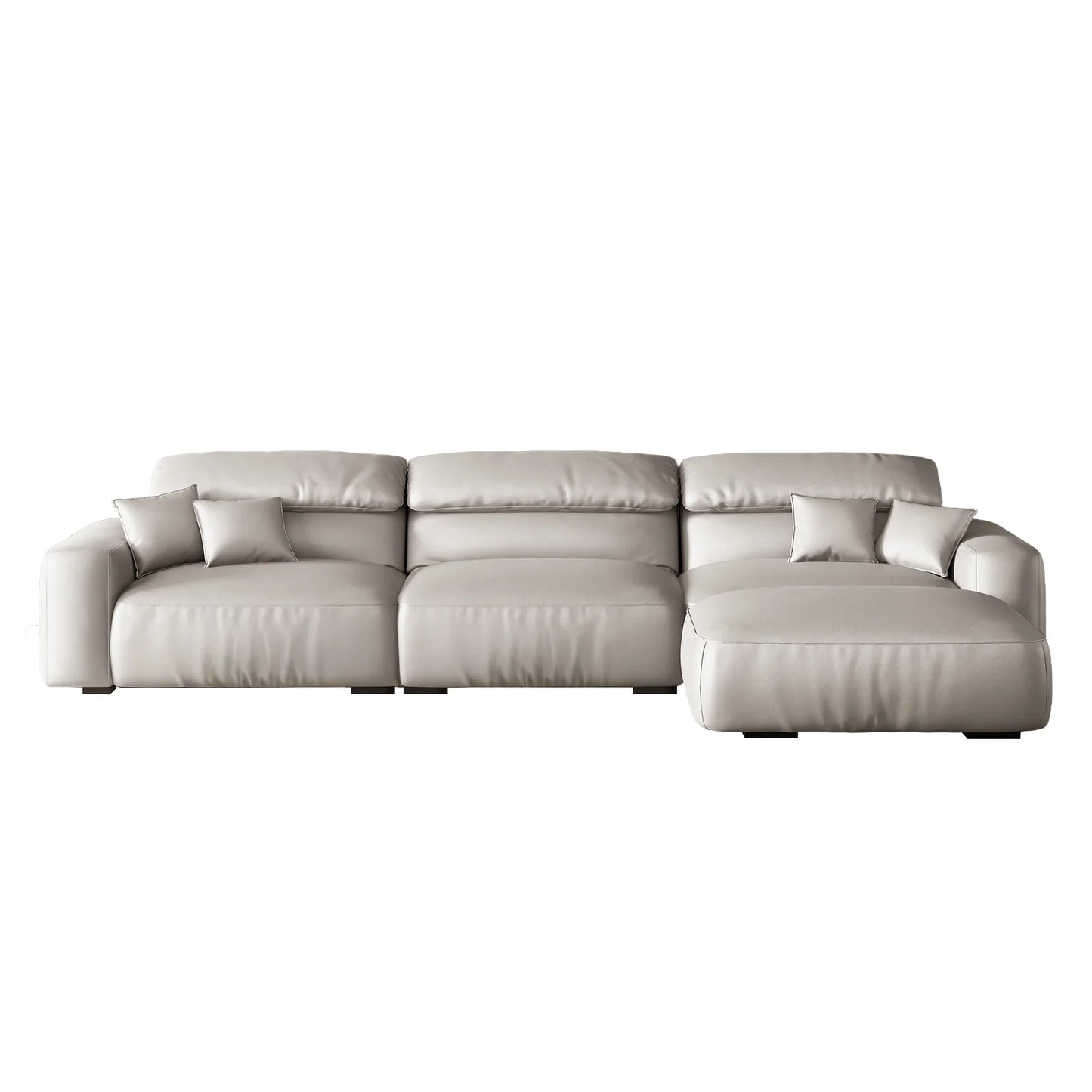 Chestnut Sofa and Ottoman