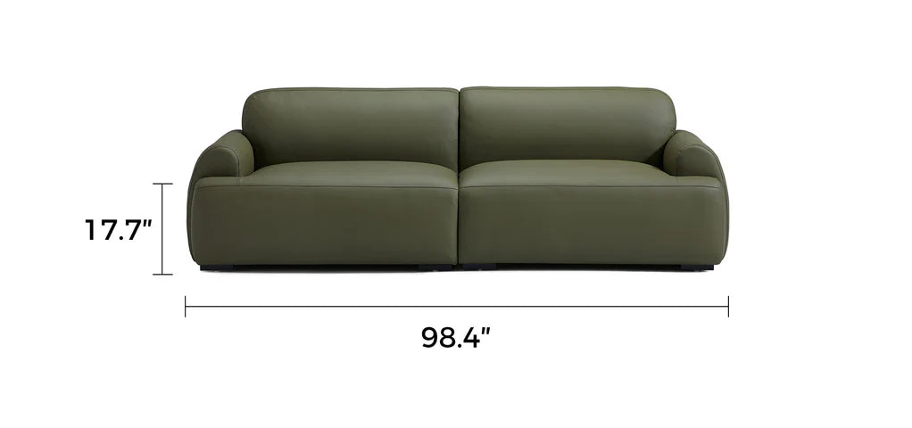 Brenley Modern Italian Leather Sofa