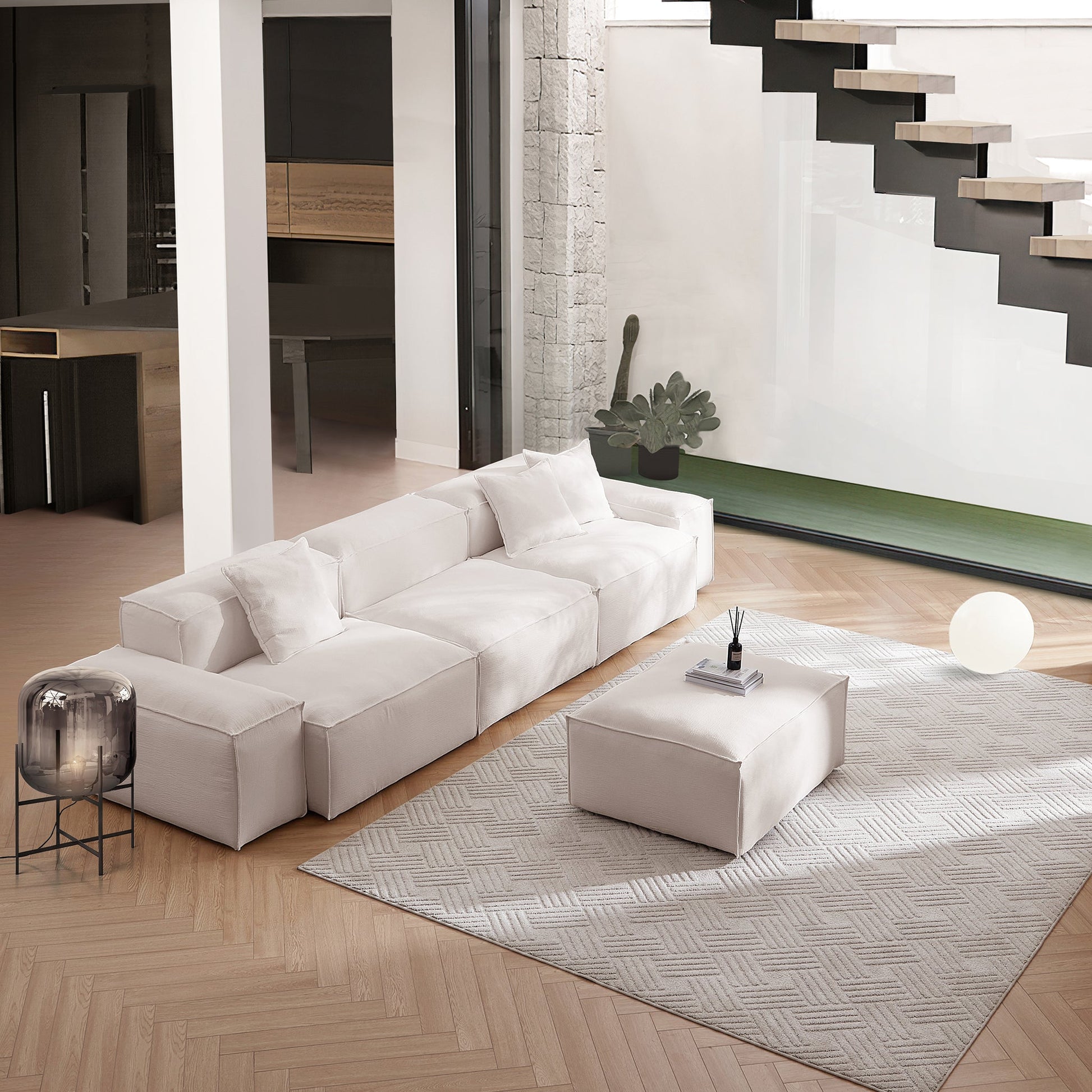Freedom Modular Khaki Sofa-Khaki
