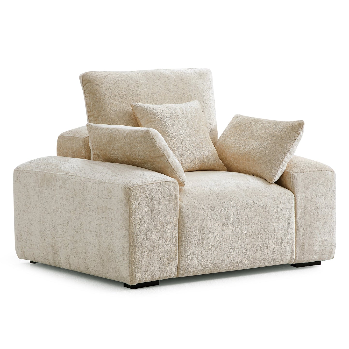 The Empress Yellow Sofa Set-Beige