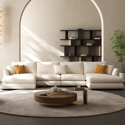 Feathers U-Sectional / Beige