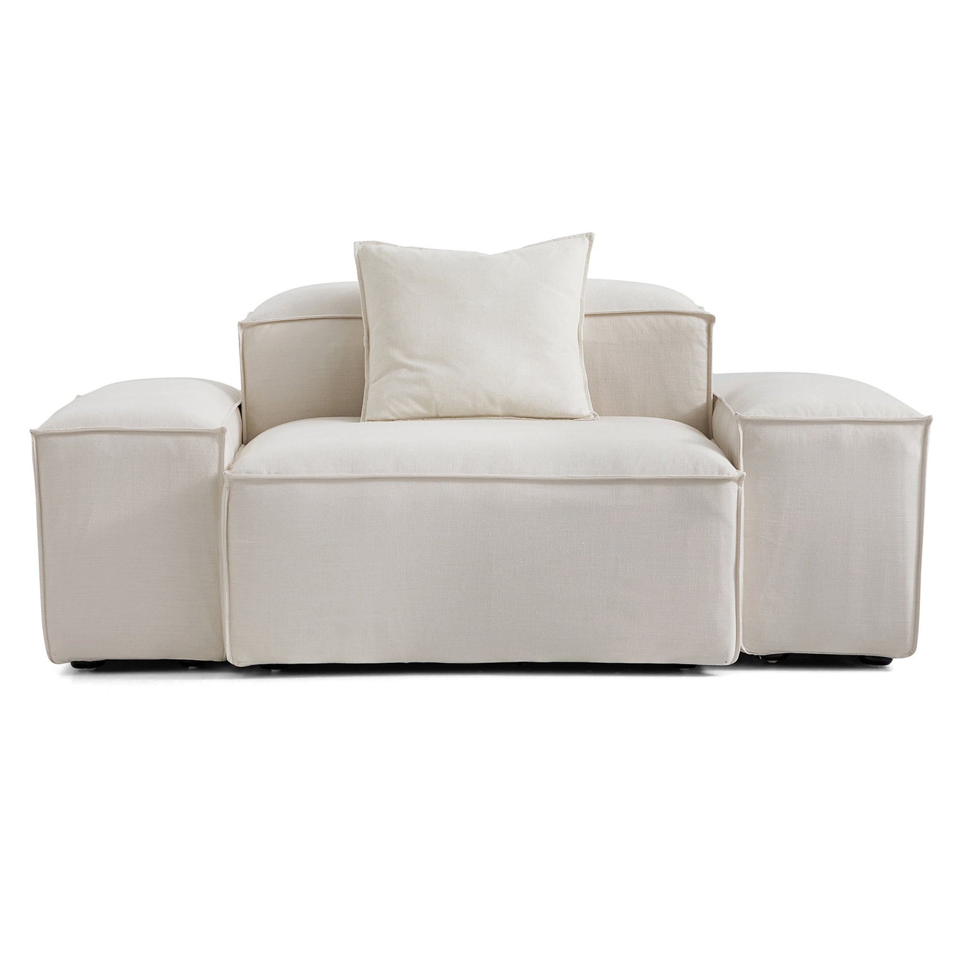 Freedom Modular Accent Armchair-Beige-Low