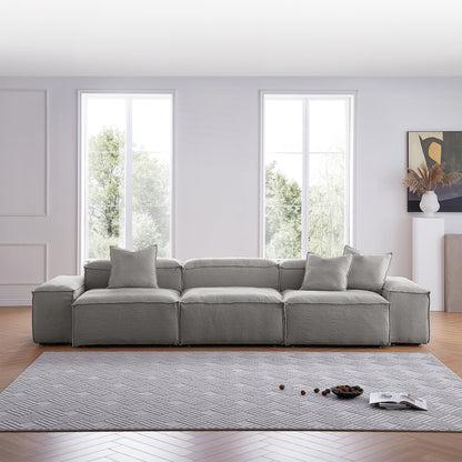 Freedom Modular White Sofa-Gray