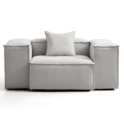 Freedom Modular Khaki Accent Armchair-Gray-High