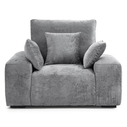 The Empress Camel Armchair-Gray