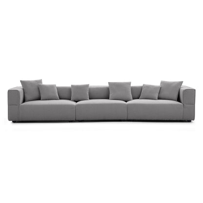 Nordic Modern Gray Sofa-Gray-6 Seater 143.7"